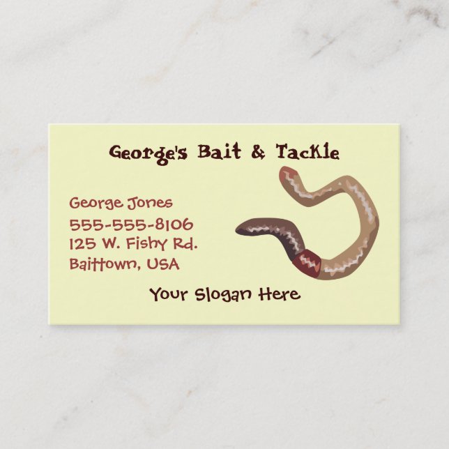Earthworm Business card (Front)