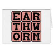 Earthworm, Dirt-Inhabiting Insect (Front Horizontal)