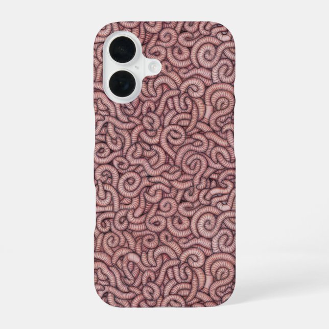 earthworms (big) iPhone case (Back)