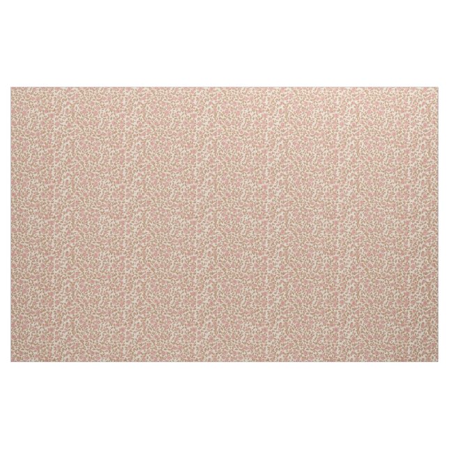 Earthy 1940s Retro Rosebud Utility Fabric (Fat Quarter)