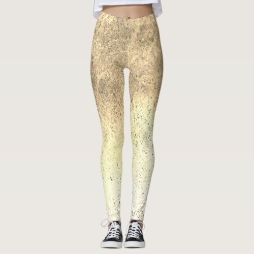 Earthy abstract leggings