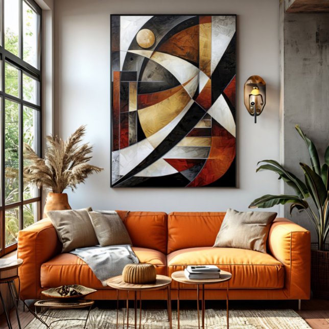 Earthy Abstract Mosaic Canvas Print (Creator Uploaded)
