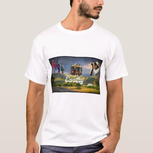 Earthy Adventure Explore travel  tour the World T_Shirt