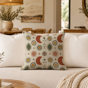 Earthy African Tribal Accent Pillow Home Decor