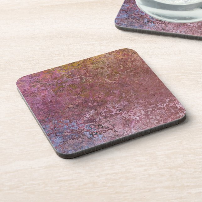 Earthy Alcohol Ink Abstract Beverage Coaster (Left Side)