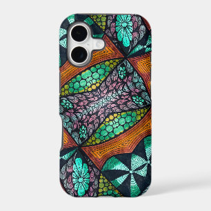 Earthy Autumn Fall Colors Floral Micro Doodle iPhone 17 Case