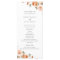 Earthy Autumn Floral Wedding Program