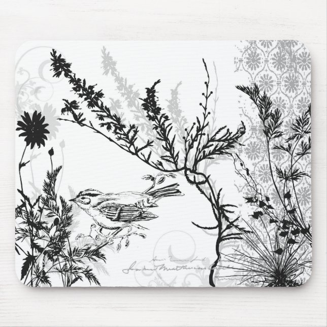 Earthy B/W Mousepad (Front)