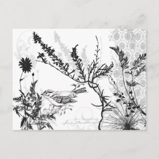 Earthy B/W Postcard
