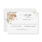 Earthy Blooms, Beige Watercolor Stains, Wedding RS