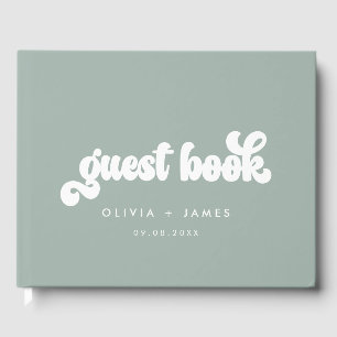 Earthy Boho Customizable Wedding Guest Book