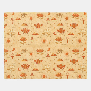Earthy Boho Egyptian Pattern-Minimalist Pharaonic Outdoor Rug
