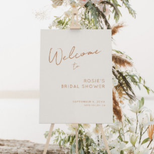 Earthy Boho Minimal Welcome Sign