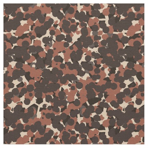 Earthy Brown Abstract Fabric