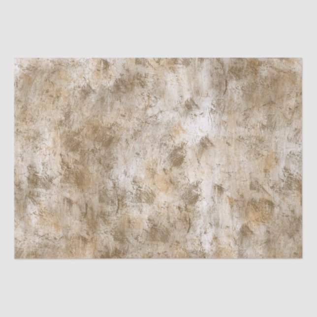 Earthy Brown Cream Sand Tissue Paper (Front)