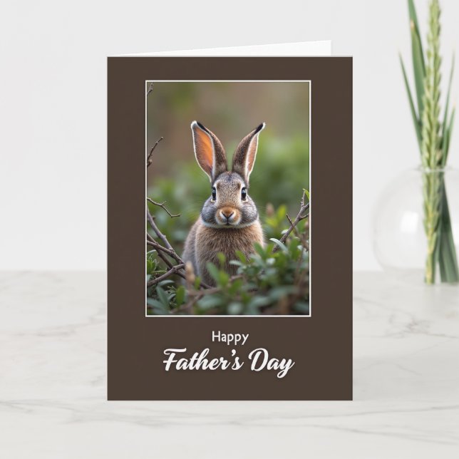 Earthy Browns Fathers Day Card (Front)