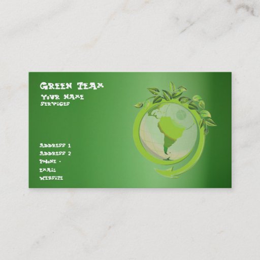 Customizable Earthy Business Card