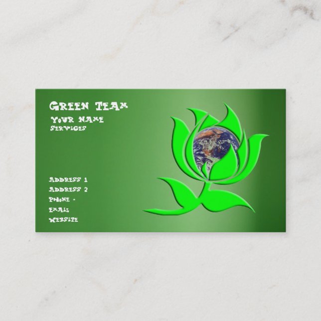Earthy Business Card (Front)