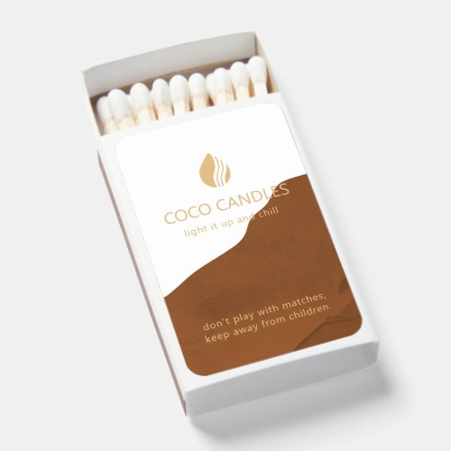 Earthy Candle Personalized Matches Matchbox