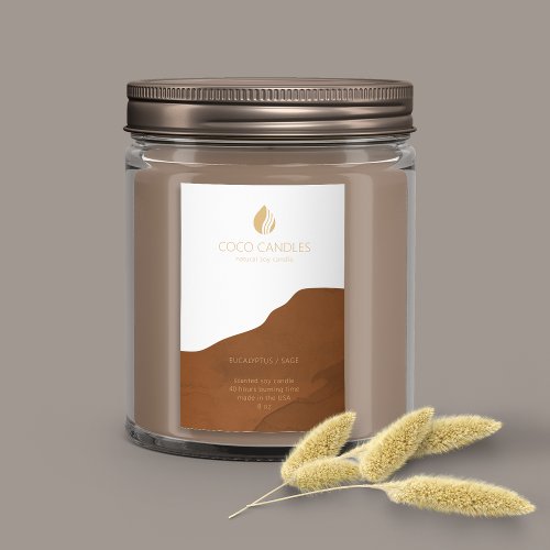 Earthy Candle Product Label