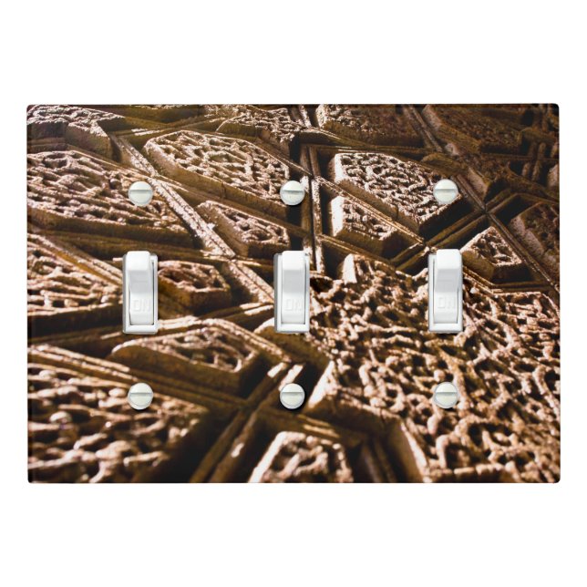 Earthy Clay Stars Light Switch Cover (In Situ)