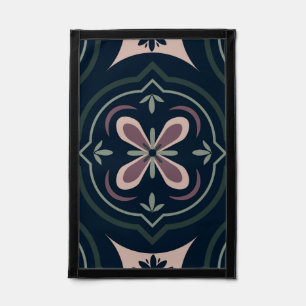 earthy colored floral geometric tiles pennant