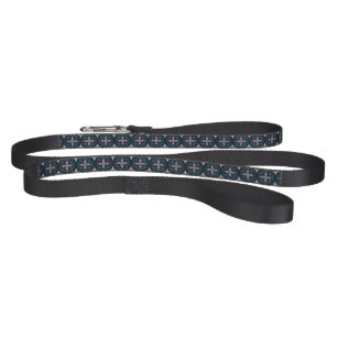 earthy colored floral geometric tiles pet leash