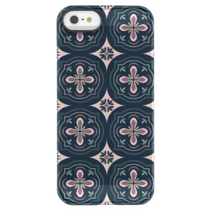 earthy colored floral geometric tiles permafrost iPhone SE/5/5s case