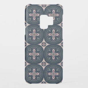earthy colored floral geometric tiles uncommon samsung galaxy s9 case