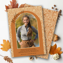 Earthy Cream Tan Floral Boho Country 18th Birthday