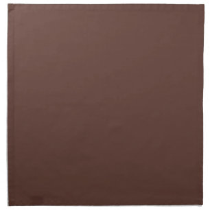 Earthy Dark Brown Solid Color Sepia 019-27-14 Cloth Napkin