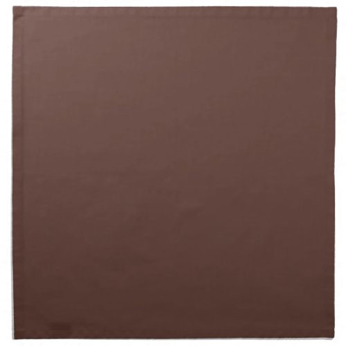 Earthy Dark Brown Solid Color Sepia 019_27_14 Cloth Napkin
