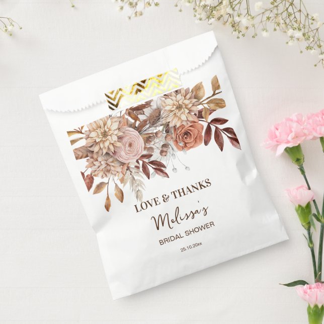 Earthy desert boho bridal shower thank you favor bag (Sealed)