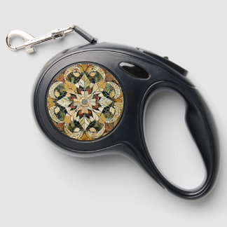 Earthy Elegance Mosaic Retractable Pet Leash