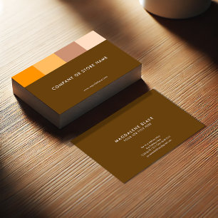 Earthy Elegance Natural brownish earth colors Business Card