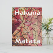 Earthy Elegant Lion: Hakuna Matata Textured Design (Standing Front)