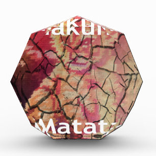 Earthy Elegant Lion: Hakuna Matata Textured Design Acrylic Award