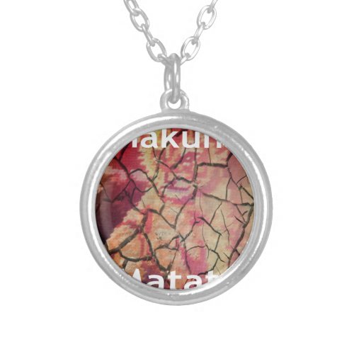 Earthy Elegant Lion Hakuna Matata Textured Design Silver Plated Necklace