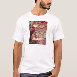 Earthy Elegant Lion: Hakuna Matata Textured Design T-Shirt