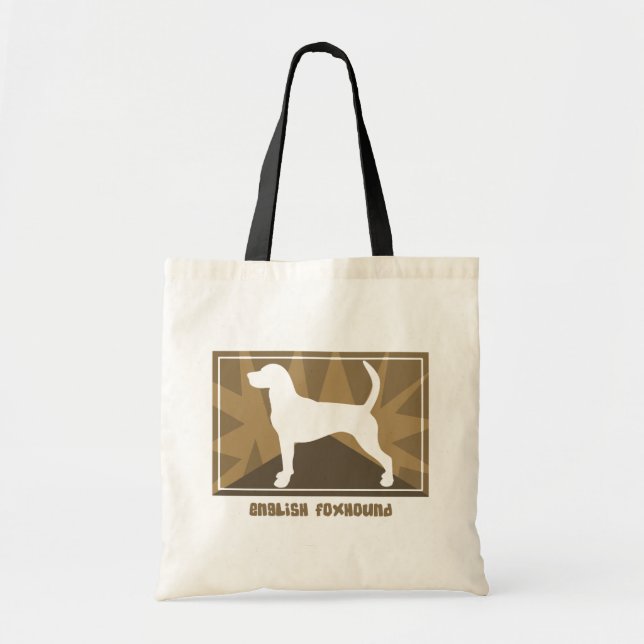 Earthy English Foxhound Tote Bag (Front)