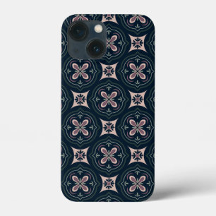 Earthy Floral Geometric Tiles iPhone 13 Mini Case