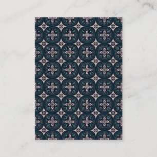 Earthy Floral Geometric Tiles Enclosure Card