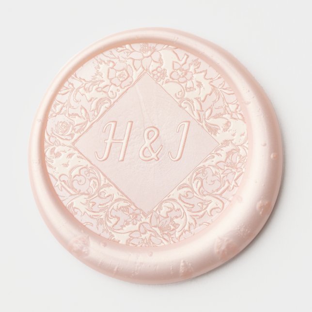 Earthy Floral Vine Wax Seal Stamp Wax Seal Sticker (Front)