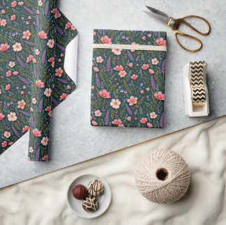 Earthy Floral Wrapping Paper