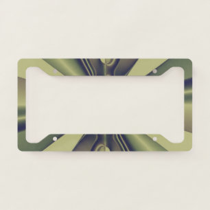 Earthy Geometric Abstract Modern Art License Plate Frame