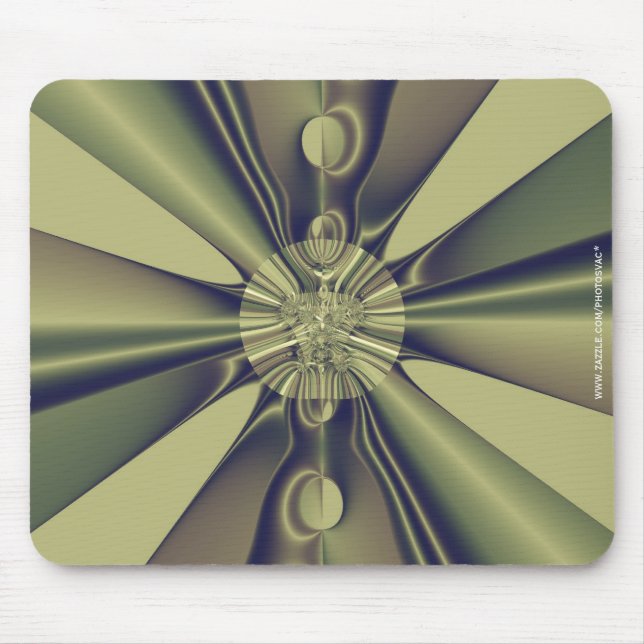 Earthy Geometric Abstract Modern Art Mouse Pad (Front)