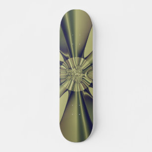 Earthy Geometric Abstract Modern Art Skateboard Deck