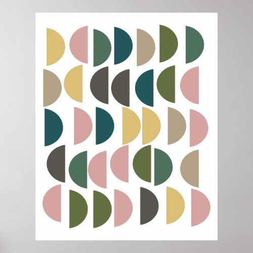 Earthy Geometric Design with Modern Aesthetic Poster