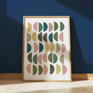 Earthy Geometric Design with Modern Aesthetic Poster