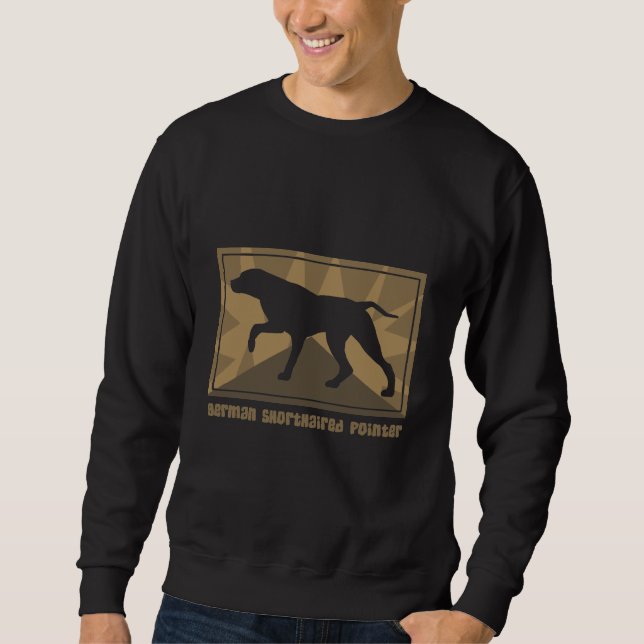 Earthy German Shorthaired Pointer Sweatshirt (Front)
